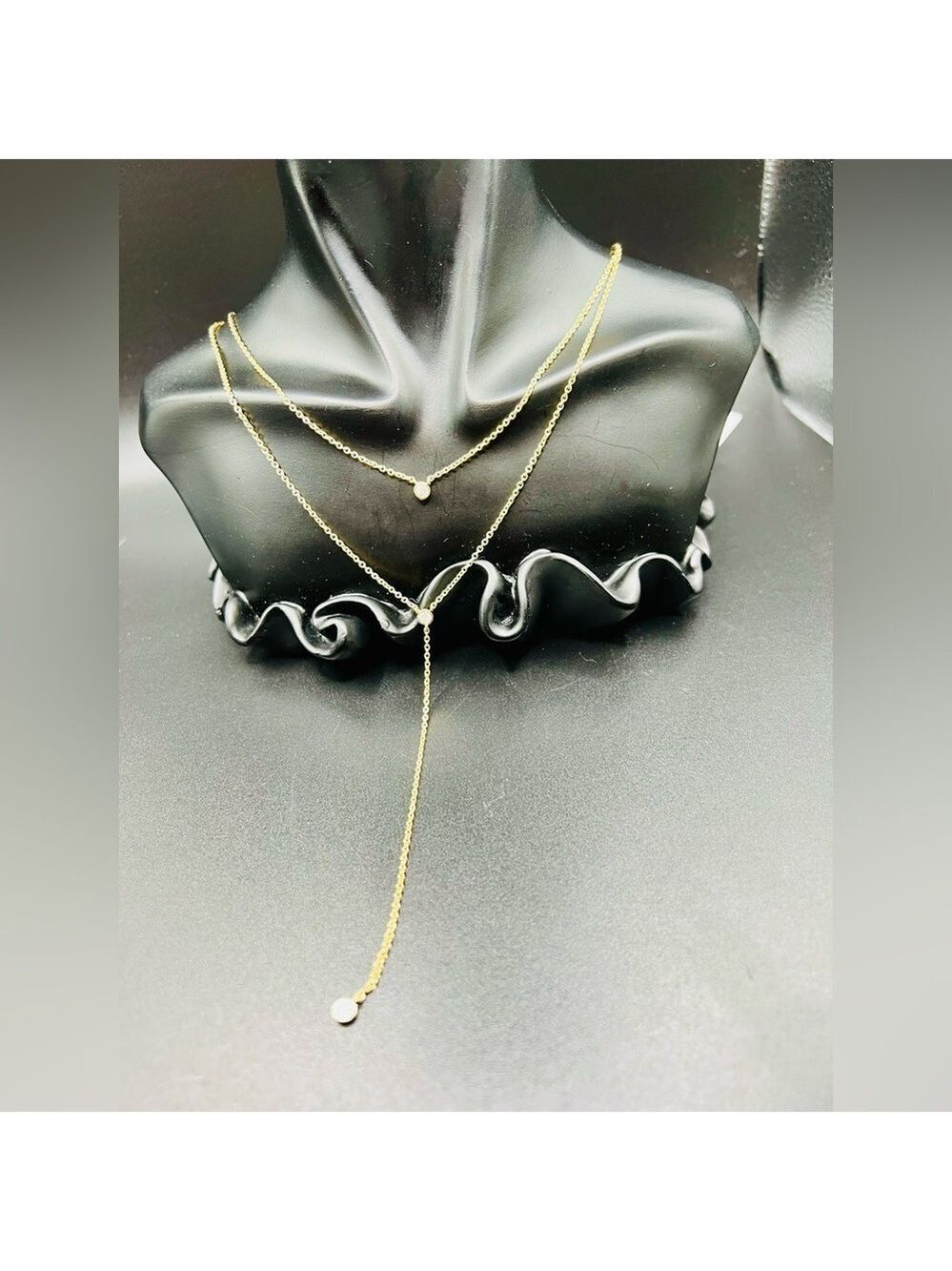 Jules Smith Gold Charm Necklace Crystal Accents